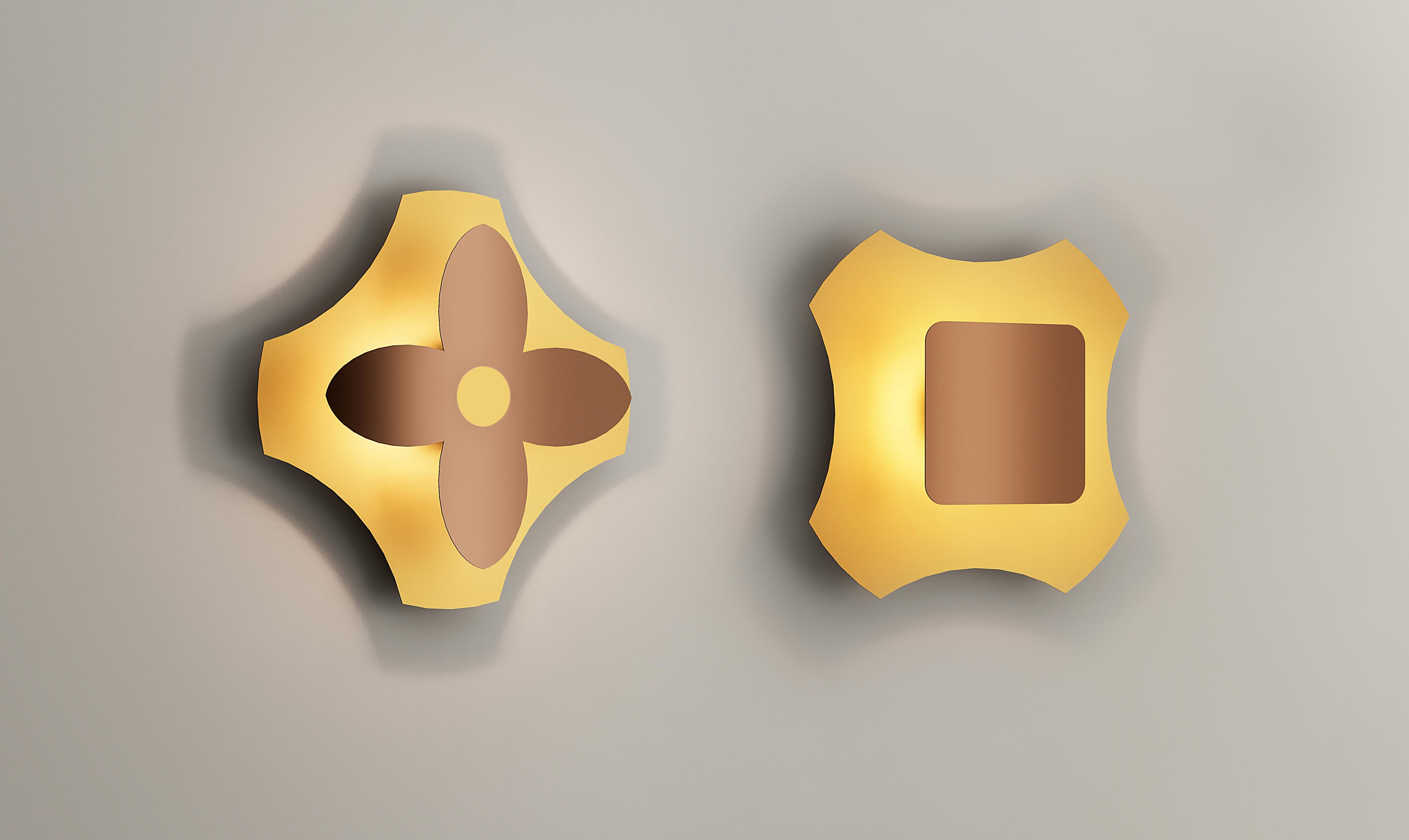 Lampada a parete ORNATO Modulo quadrato “Q“ Art. 2571