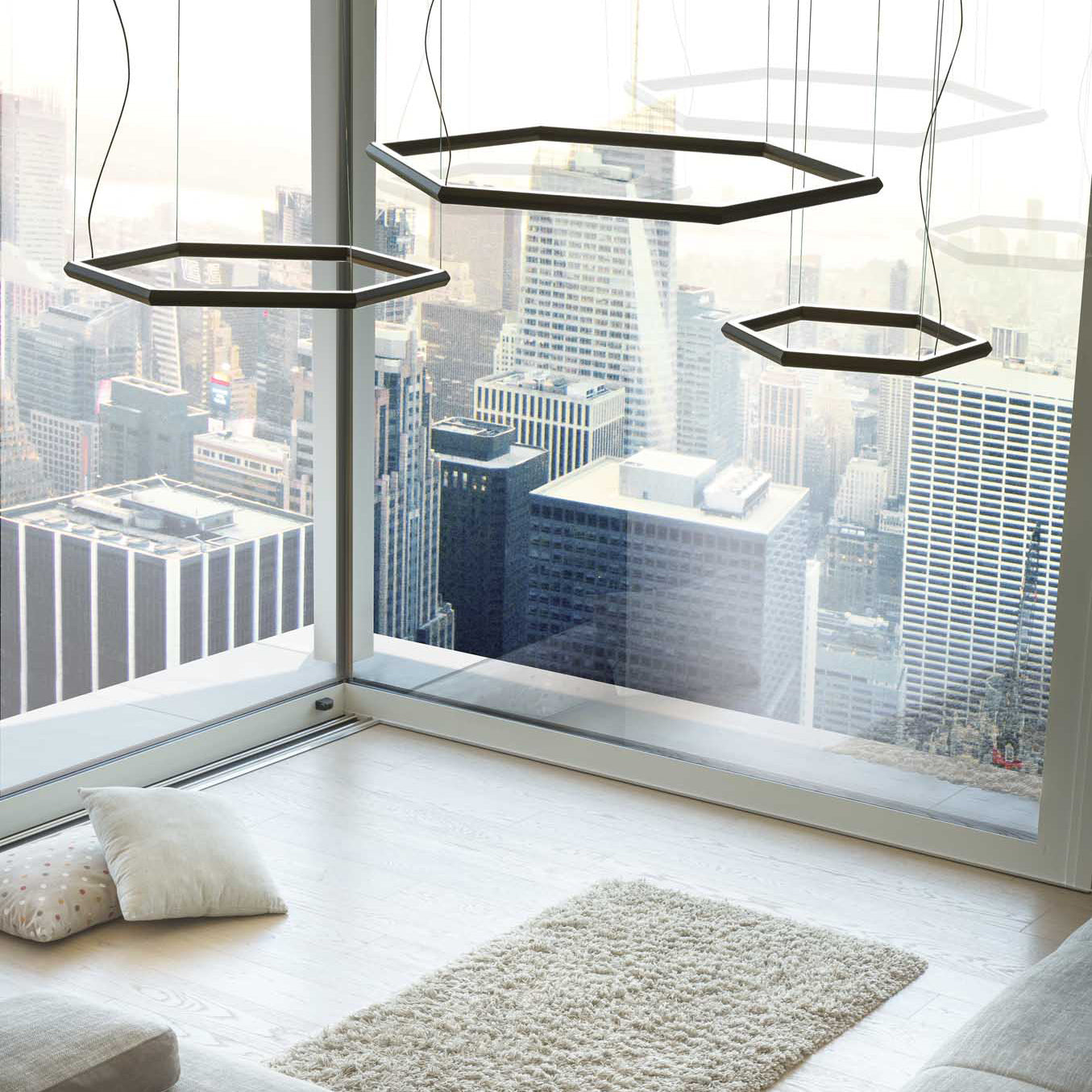 Lampada a sospensione POLY ESAGONO Art.9611