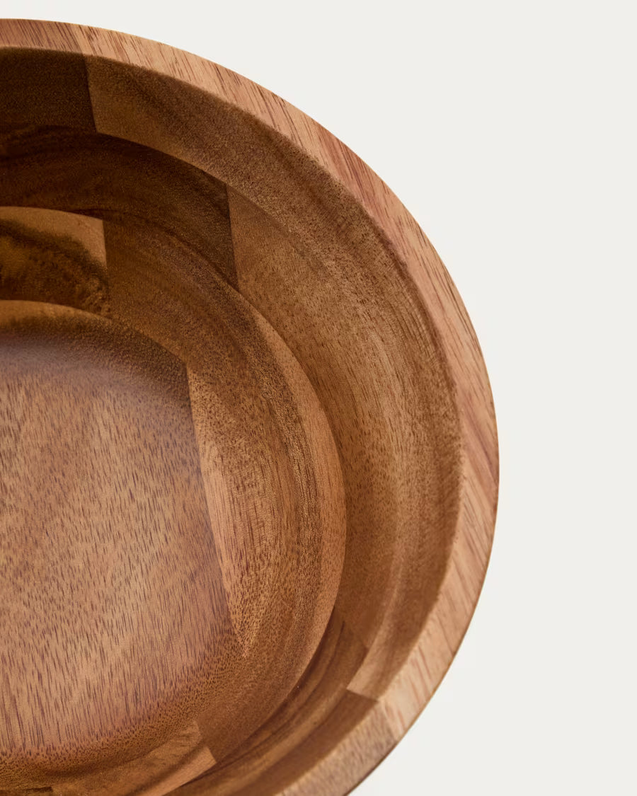 Ciotola Zairin gialla in legno di acacia FSC 100%