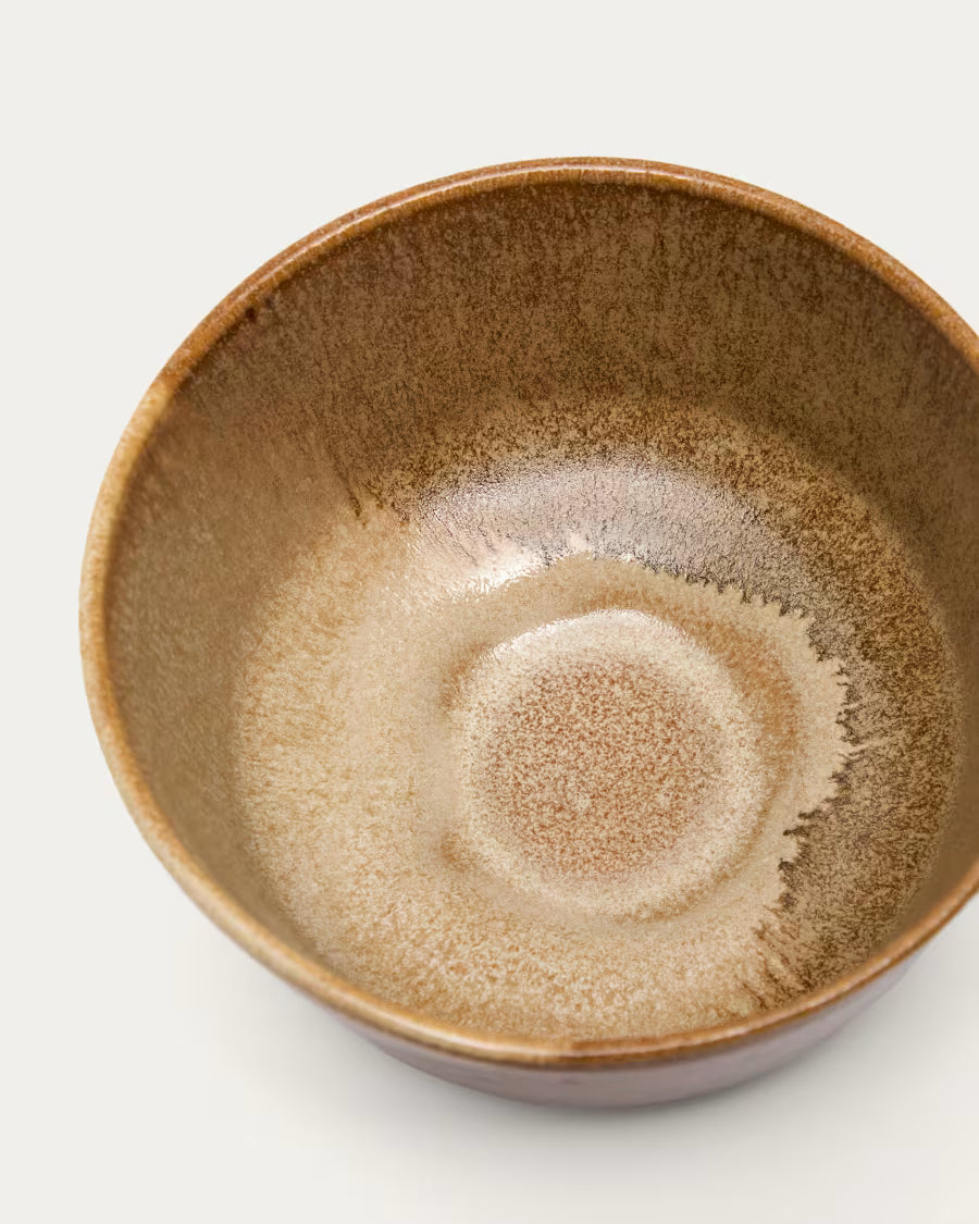 Ciotola Nagoli in ceramica marrone