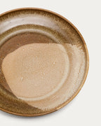 Piatto da dessert Nagoli in ceramica marrone