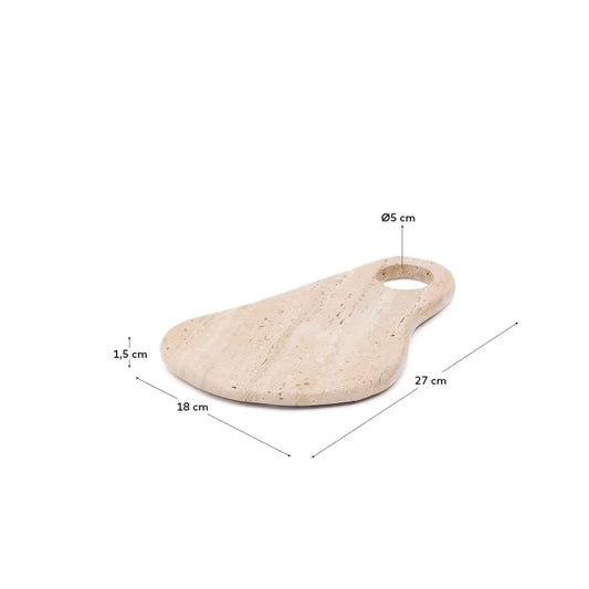 Tagliere da portata Zera in marmo beige