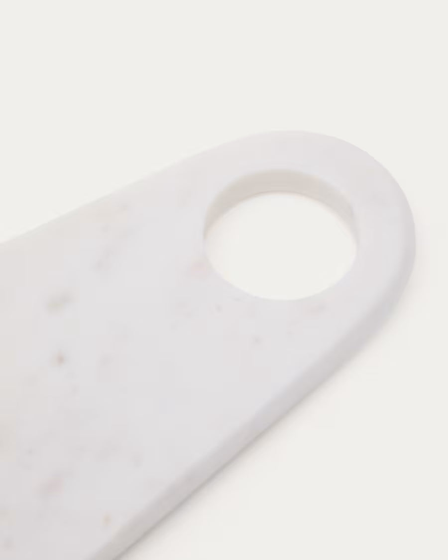Tagliere da portata Zera in marmo bianco