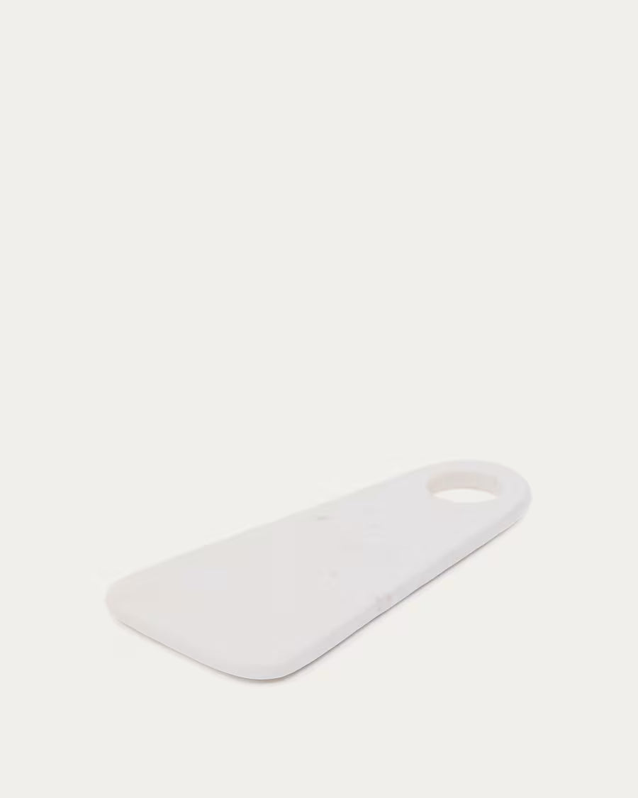 Tagliere da portata Zera in marmo bianco
