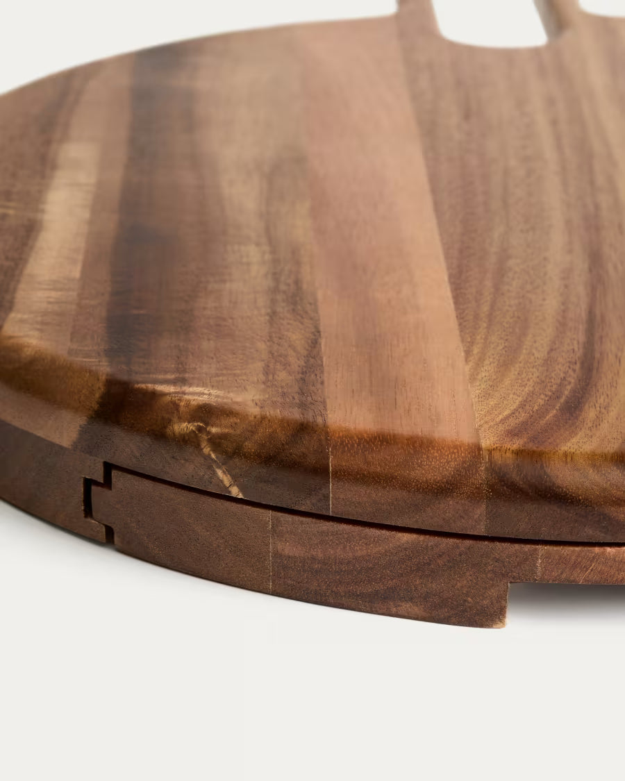 Set di posate e tagliere per formaggi Blera in legno di acacia FSC 100% e acciaio inox