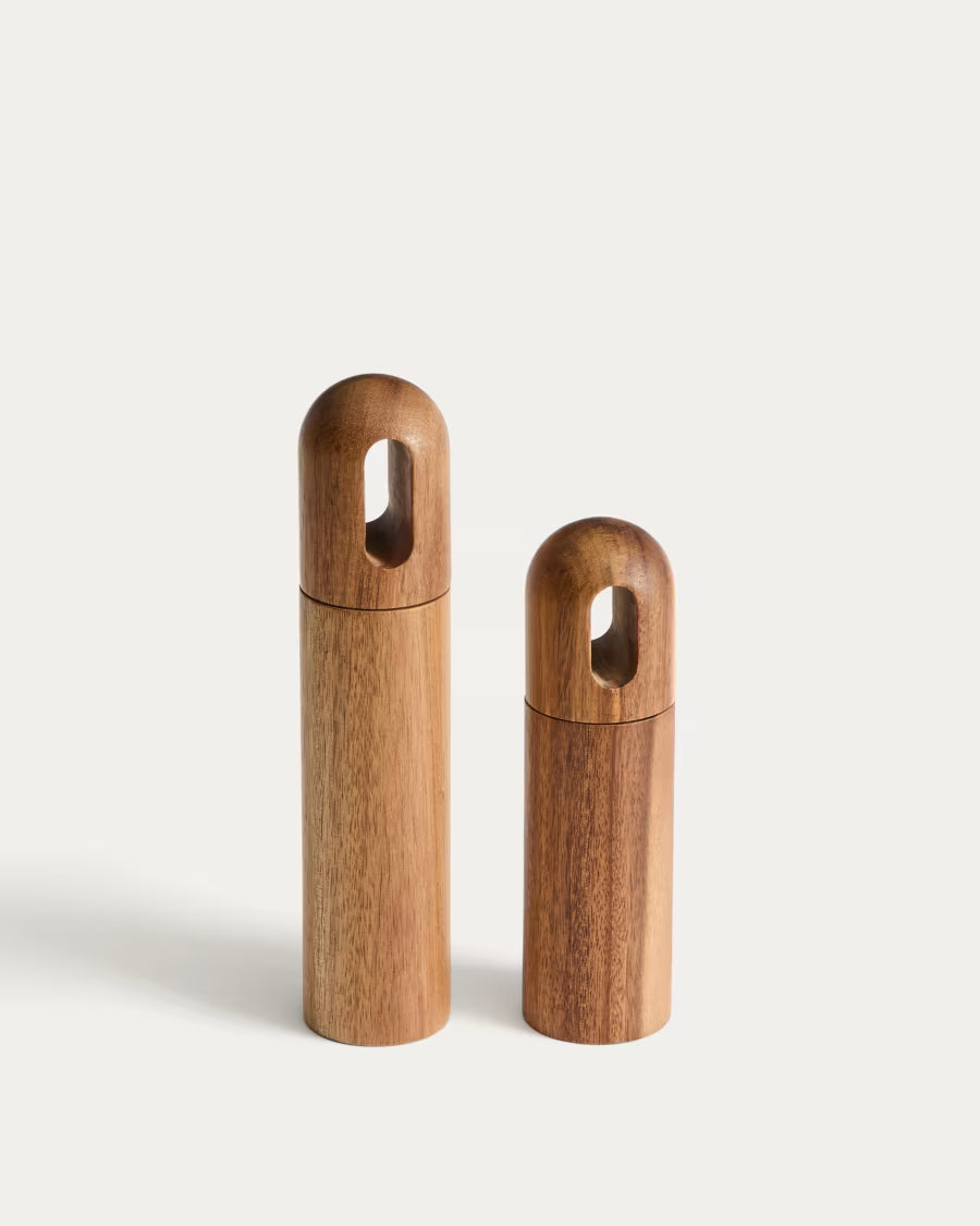 Macina pepe e sale Blera in legno di acacia 18,5 cm