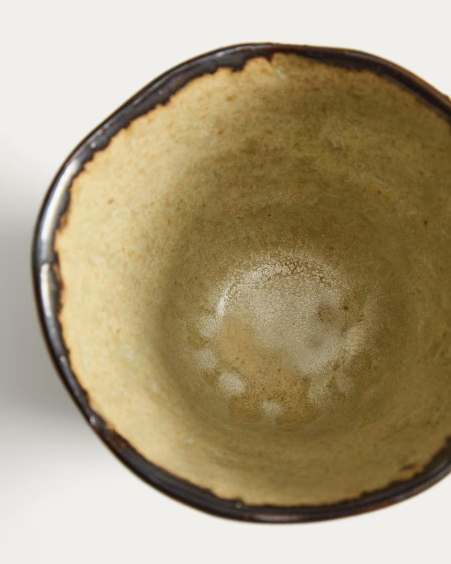 Tazza Abela in ceramica marrone 10x8 cm