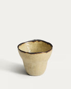 Tazza Abela in ceramica marrone 10x8 cm