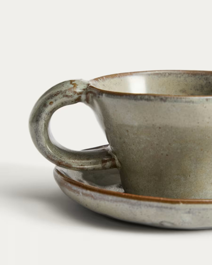 Tazza Alenia in ceramica marrone