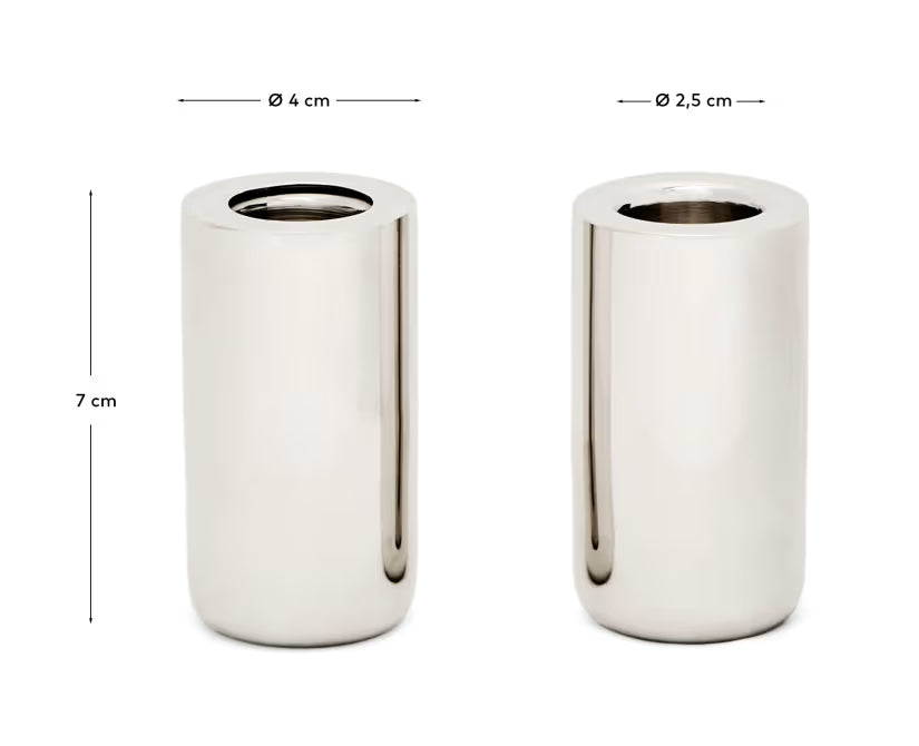 Set di 2 candelabri Nirela 7 cm