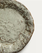 Piatto da dessert Alenia in ceramica marrone