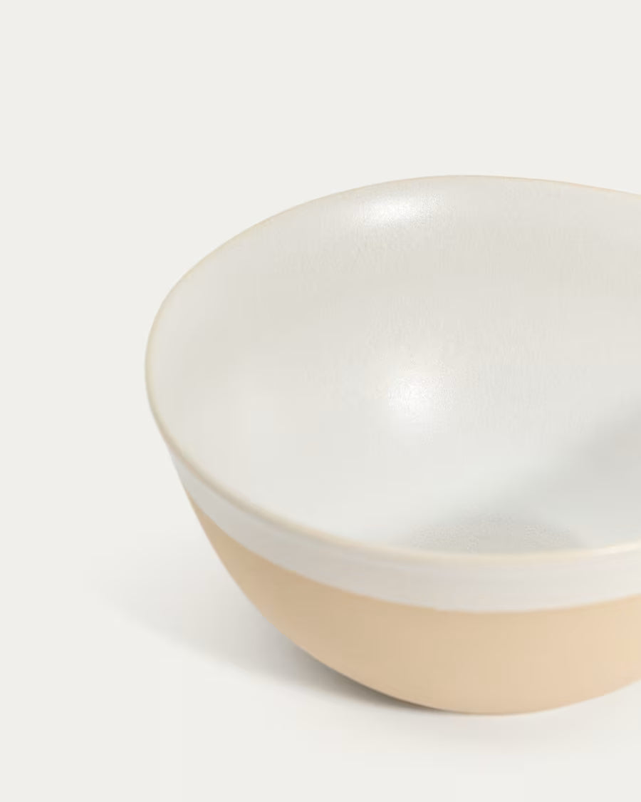 Ciotola Azir in ceramica beige