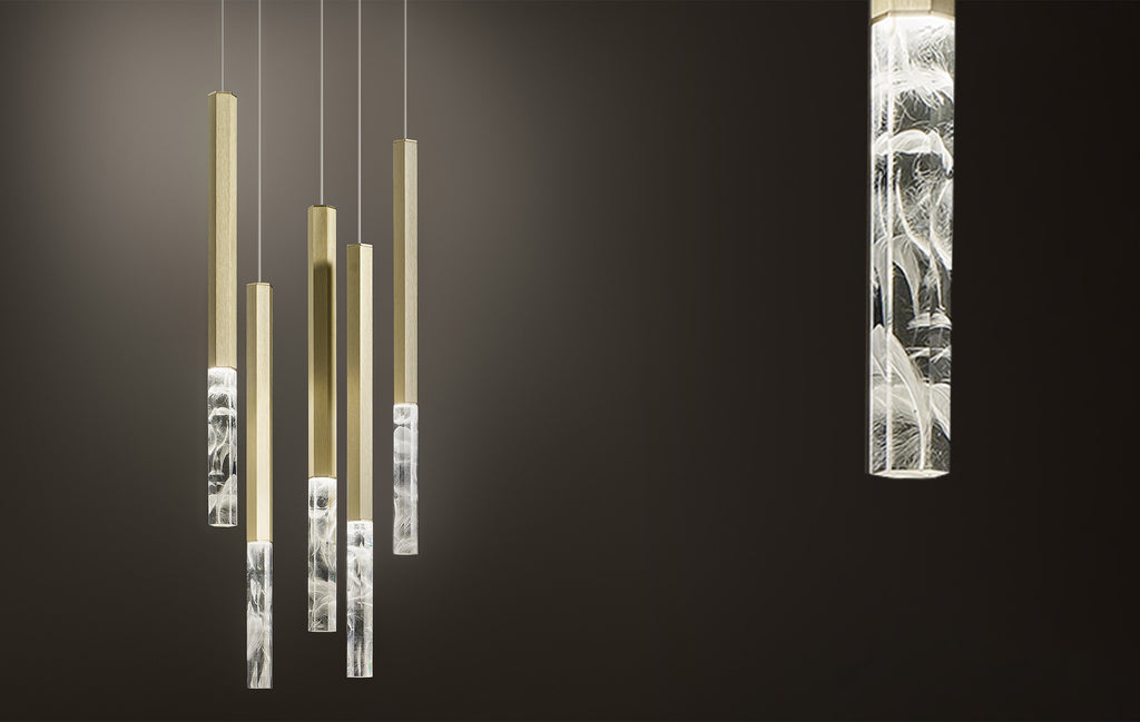 Lampada a sospensione SHINE VERTICAL PLUMAGE Art. 9392