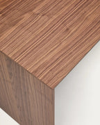 Scrivania Litto in impiallacciato di noce 140 x 60 cm