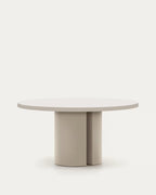 Tavolo rotondo Nealy DM laccato con finitura écru Ø 150 cm