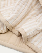 Copriletto Sini in 100% cotone biologico beige per letti 90 cm