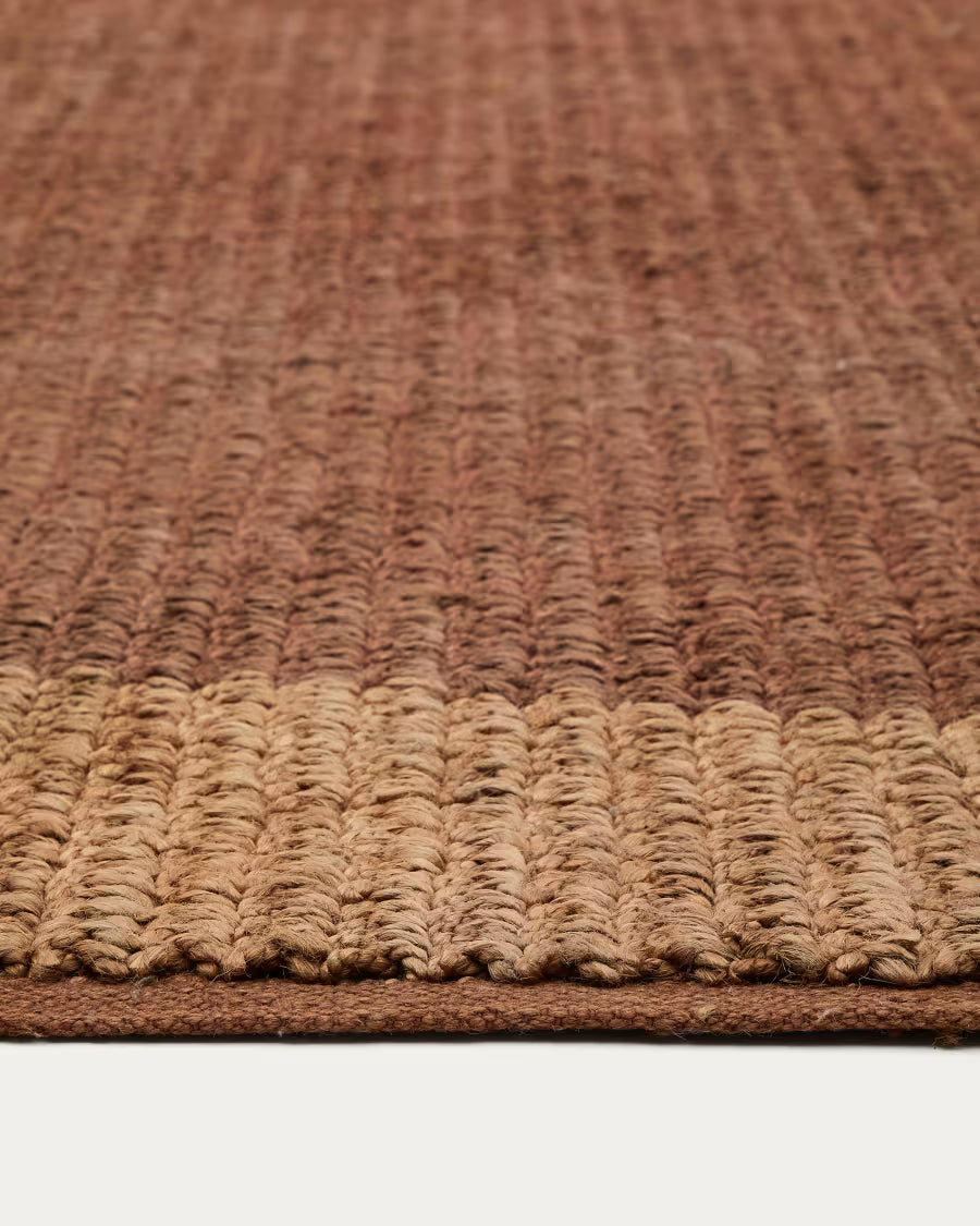Tappeto Mandi in juta terracotta 200 x 300 cm