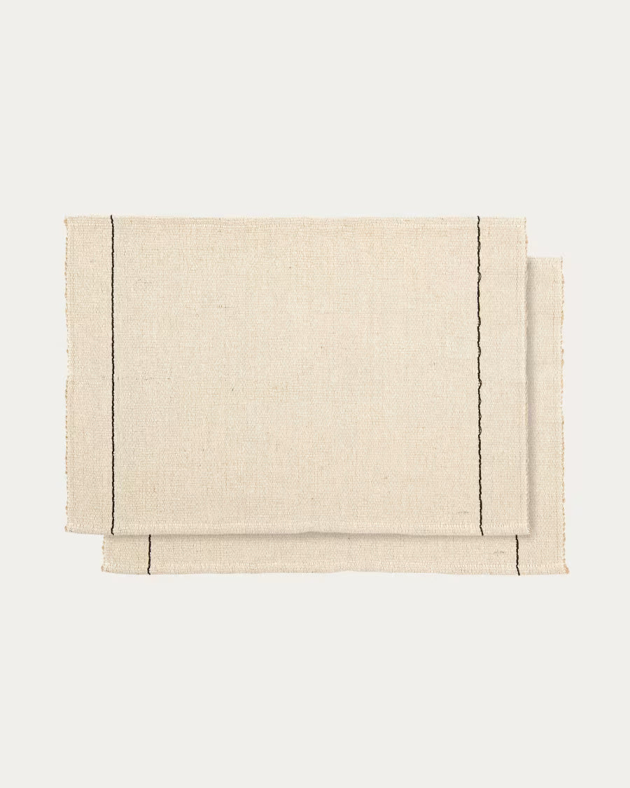 Set di 2 tovagliette Lunel in juta 50 x 35 cm