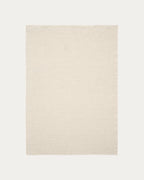 Tappeto Mascarell in cotone e poliestere bianco 160 x 230 cm