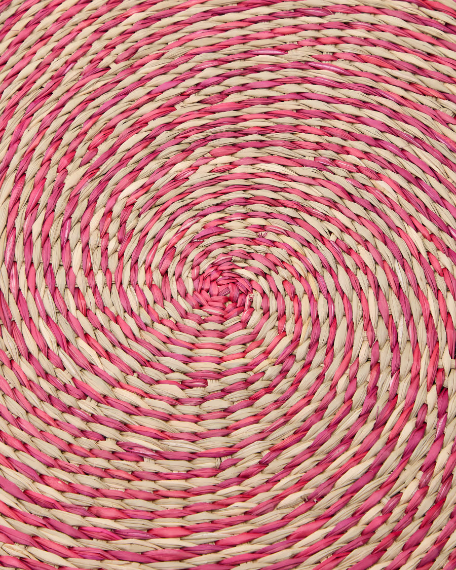 Set di 2 tovagliette in seagrass rosso Ø 38 cm