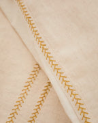 Set Linara copripiumino e federe cotone e lino beige letto da 150cm