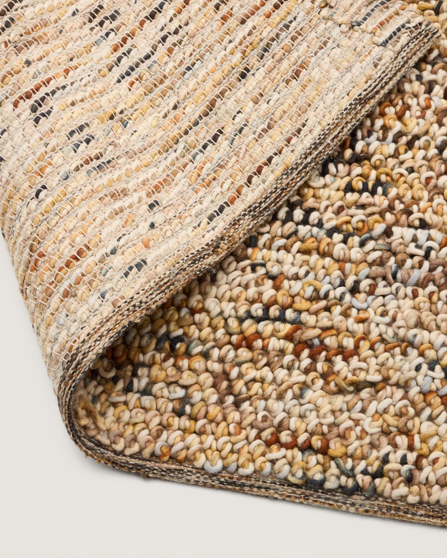 Tappeto Elanis in lana bouclé multicolore 200 x 300 cm