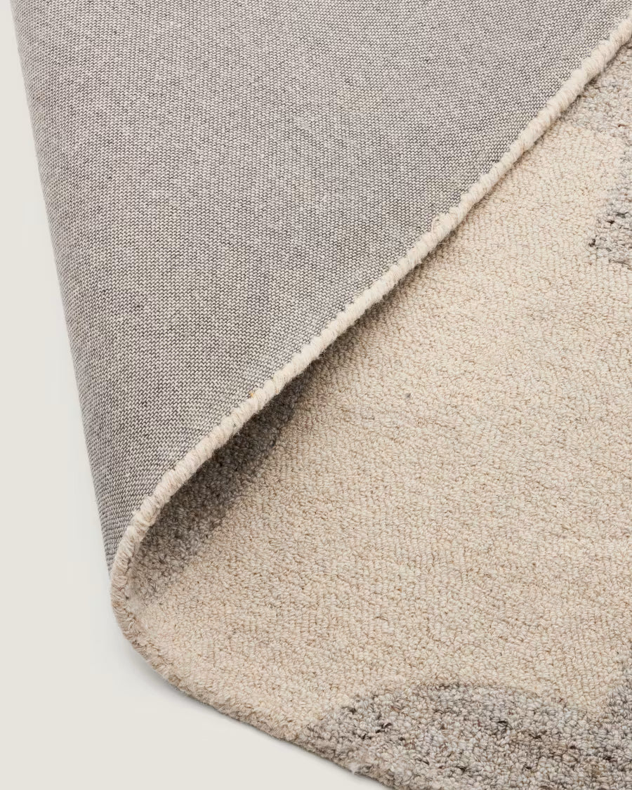 Tappeto Norela in misto lana jacquard grigio 300 x 200 cm