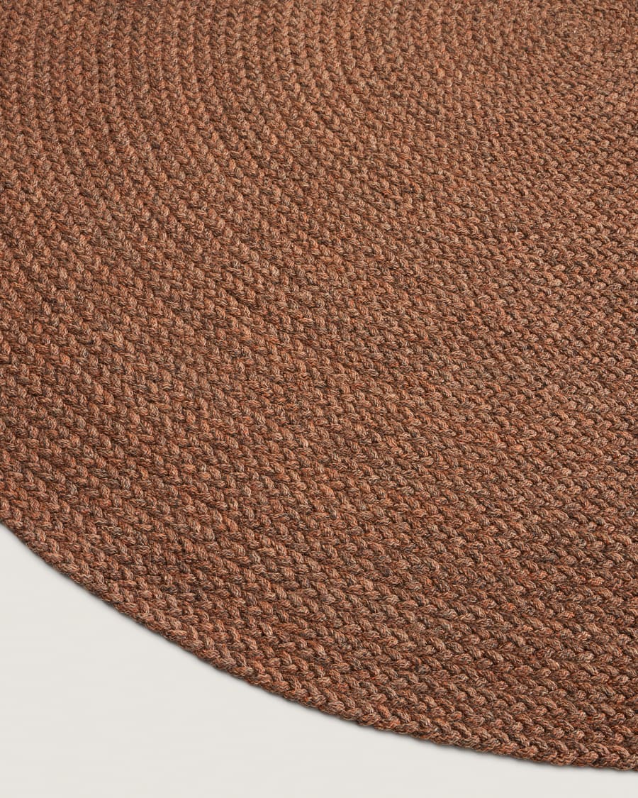 Tappeto Despas in fibre sintetiche terracotta Ø200 cm
