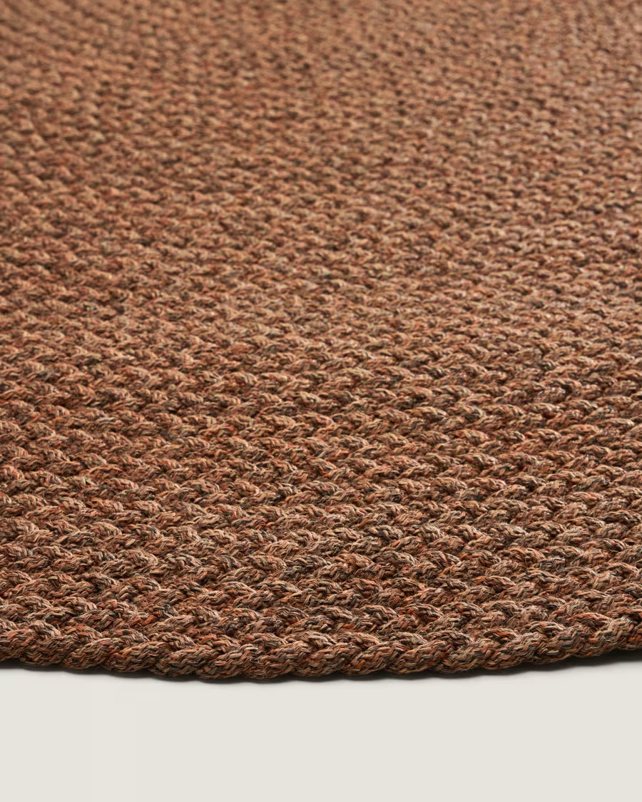 Tappeto Despas in fibre sintetiche terracotta Ø200 cm