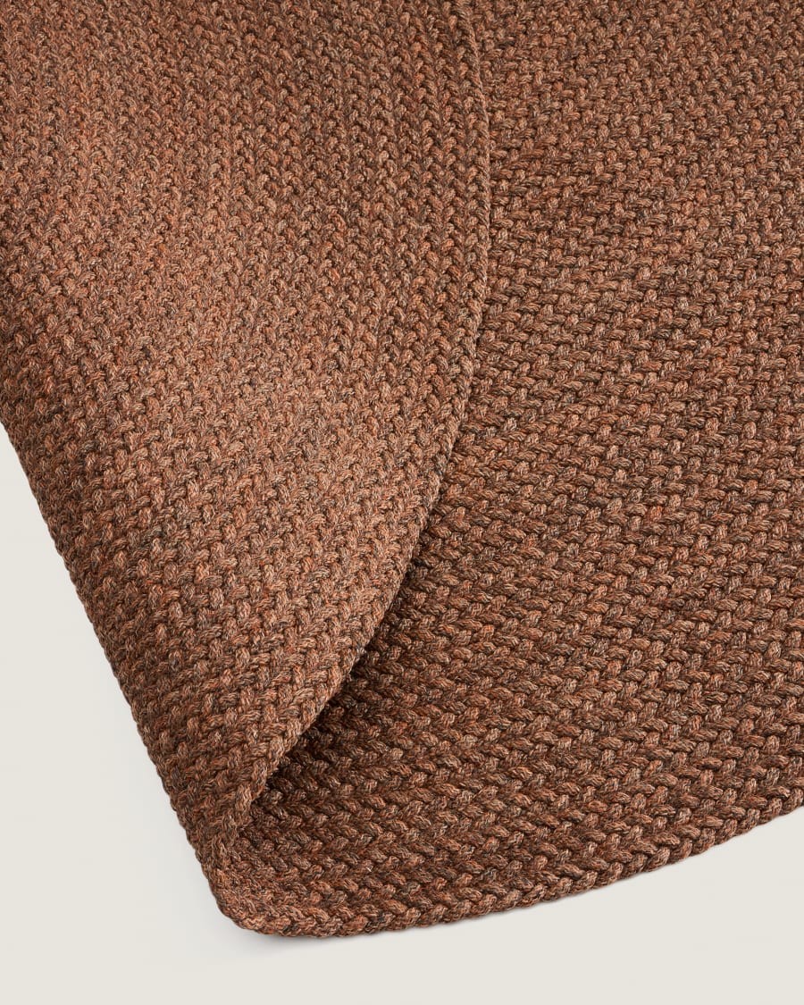 Tappeto Despas in fibre sintetiche terracotta Ø200 cm