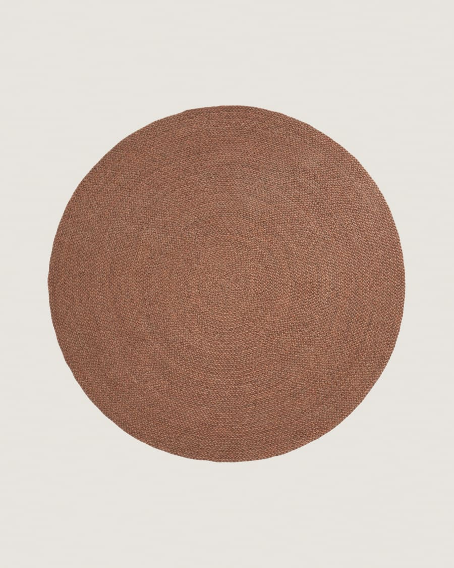Tappeto Despas in fibre sintetiche terracotta Ø200 cm