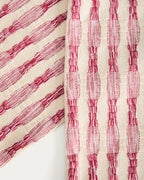 Set di 2 tovagliette Coren 100% cotone jacquard rosso a contrasto 35 x 50 cm