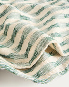 Set di 2 tovagliette Coren 100% cotone jacquard verde a contrasto 35 x 50 cm