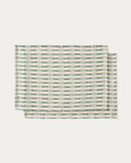 Set di 2 tovagliette Coren 100% cotone jacquard verde a contrasto 35 x 50 cm
