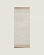 Passatoia Nifelia in lana jacquard beige 200 x 80 cm