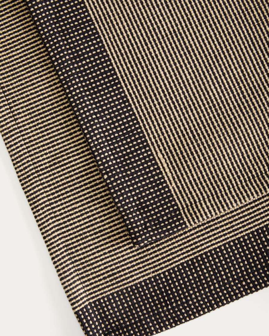 Set Briven di 2 tovaglie 100% cotone nere 35 x 50 cm