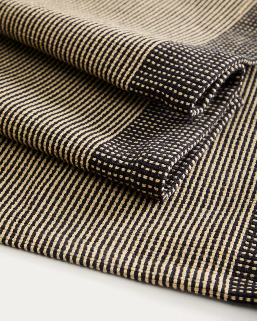 Set Briven di 2 tovaglie 100% cotone nere 35 x 50 cm