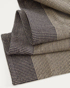 Runner da tavola Briven 100% cotone nero 50 x 150 cm