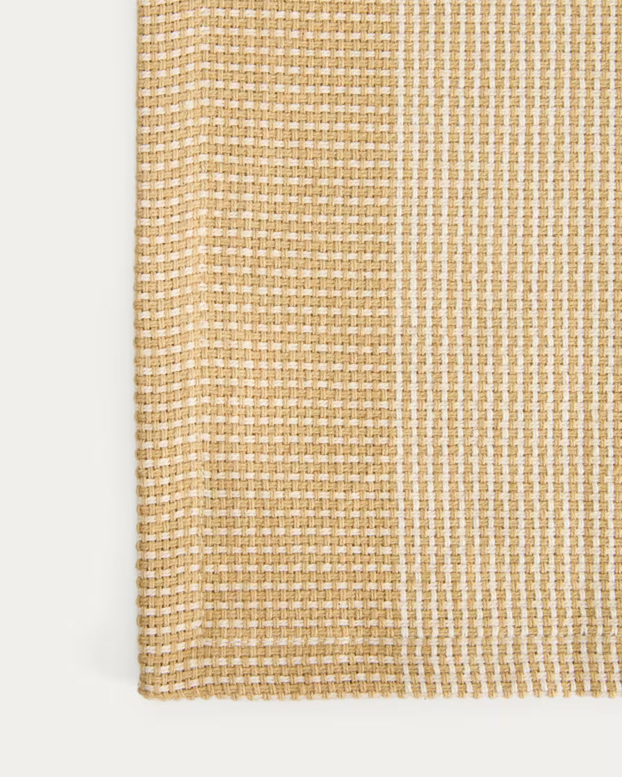 Runner da tavola Briven 100% cotone beige 50 x 150 cm