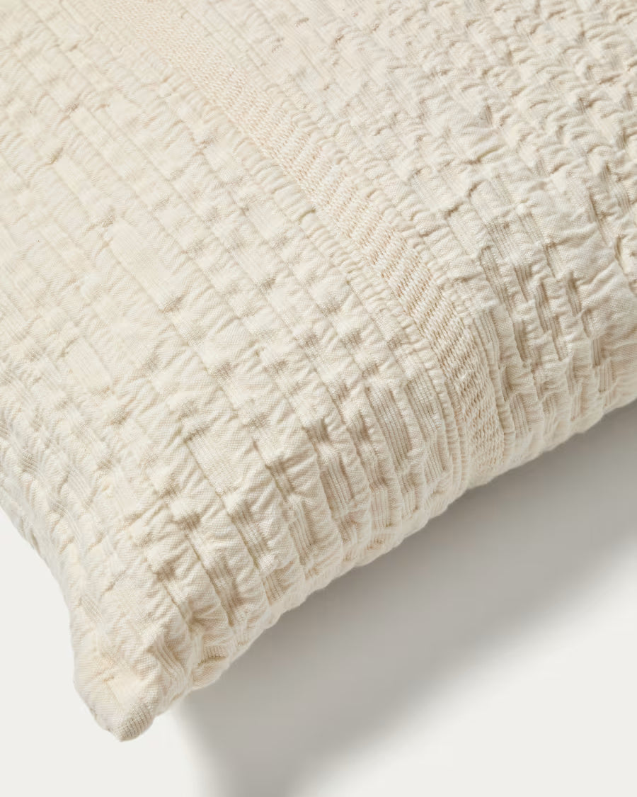 Set Raylo di 2 fodere per cuscino 100% cotone con struttura e righe 50 x 50 cm