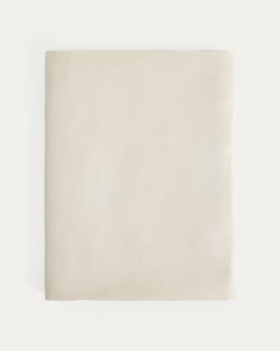 Tovaglia Aldine in cotone e lino grigio pietra 170 x 250 cm