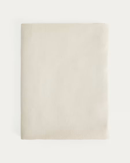 Tovaglia Aldine in cotone e lino grigio pietra 170 x 250 cm