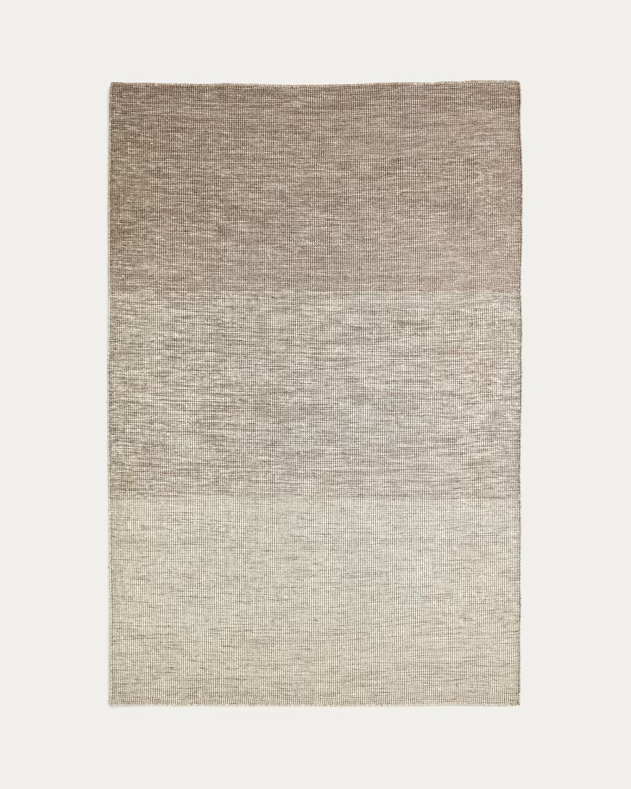 Tappeto Malenka in lana marrone 200 x 300 cm