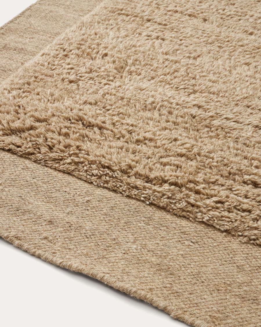 Tappeto Marely in lana beige 160 x 230 cm