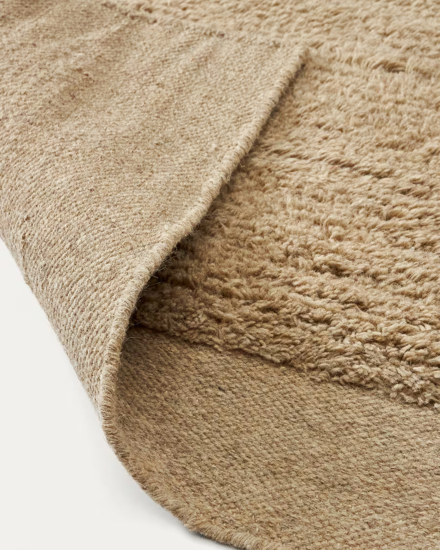 Tappeto Marely in lana beige 160 x 230 cm