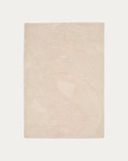 Tappeto Domm di lana beige 160 x 230 cm