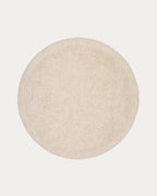 Tappeto rotondo Marely di lana bianco Ø 200 cm