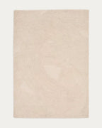 Tappeto Domm di lana beige 200 x 300 cm