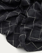 Tovaglia rotonda Ersen 100% cotone nero Ø170 cm