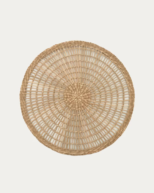 Set rotondo Palau di 2 tovagliette in fibre naturali 38 x 38 cm